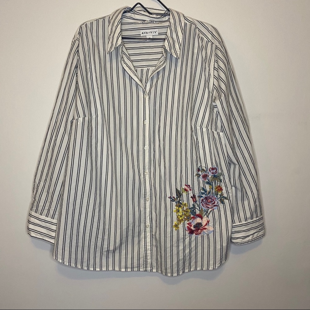 ✨ava & viv button down top✨